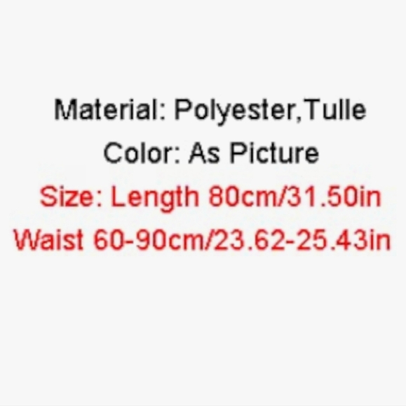 White Tulle Tutu Skirt. One size stretch waist elastic. NWT* - Picture 8 of 12
